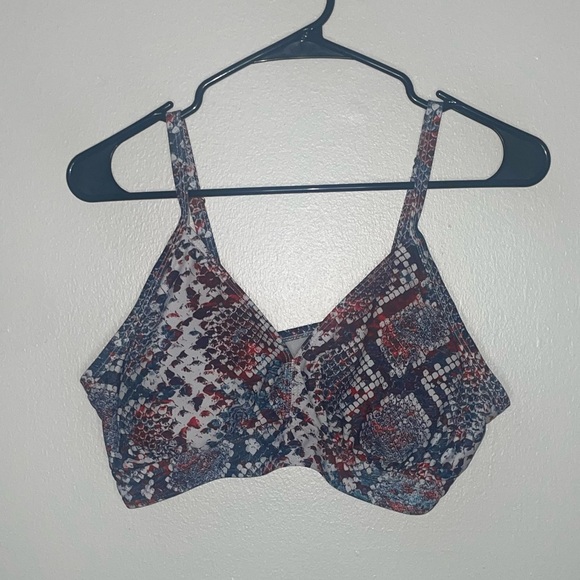 Other - Snake Print Swim Top
